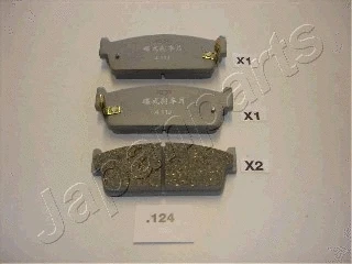Brake Pad Set, disc brake (PP-124AF)