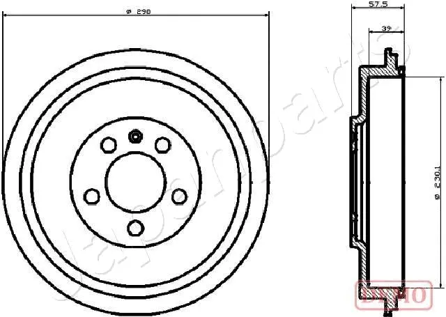 Brake Drum (TA-0906C)