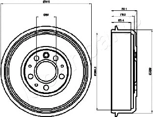 Brake Drum (TA-0914)