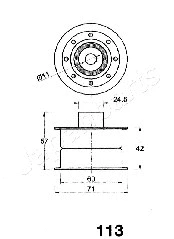 Tensioner, timing belt