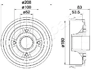 Brake Drum (TA-0709)