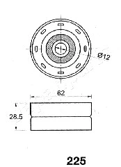 Tensioner, timing belt