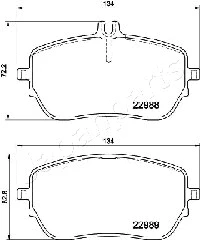 Brake Pad Set, disc brake (PA-0549AF)