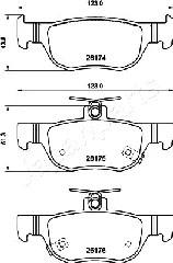 Brake Pad Set, disc brake (PP-320AF)