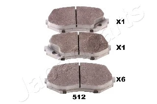 Brake Pad Set, disc brake (PA-512AF)