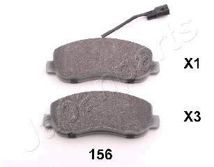 Brake Pad Set, disc brake (PA-156AF)
