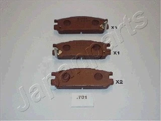 Brake Pad Set, disc brake (PP-701AF)