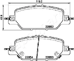 Brake Pad Set, disc brake (PP-416AF)