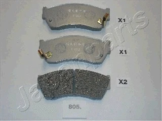 Brake Pad Set, disc brake (PA-805AF)