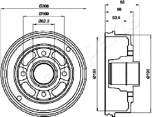 Brake Drum (TA-0707)
