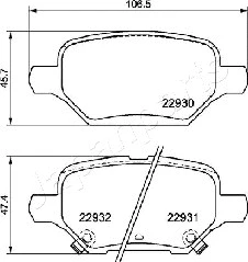 Brake Pad Set, disc brake (PP-0405AF)