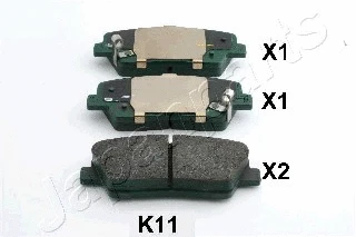 Brake Pad Set, disc brake (PP-K11AF)