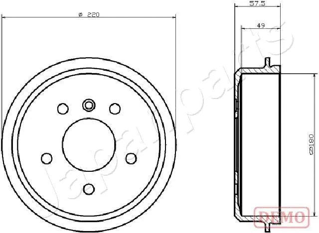 Brake Drum (TA-0500C)
