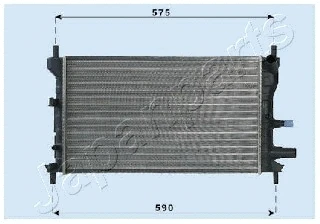 Radiator, engine cooling (RDA053060)