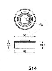 Tensioner, timing belt