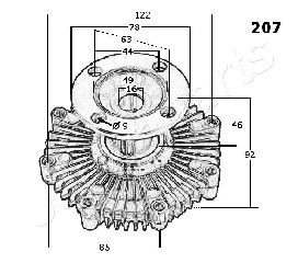 Clutch, radiator fan