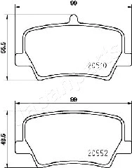 Brake Pad Set, disc brake (PP-0322AF)