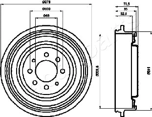 Brake Drum (TA-0703)