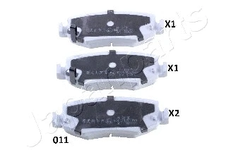 Brake Pad Set, disc brake (PP-011AF)
