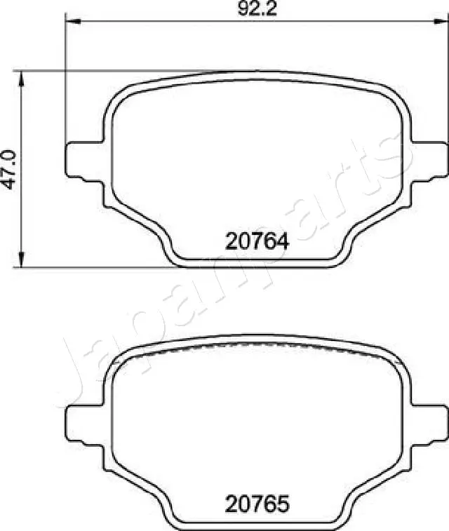 Brake Pad Set, disc brake (PP-2005AF)