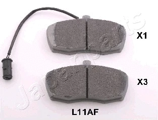 Brake Pad Set, disc brake (PA-L11AF)