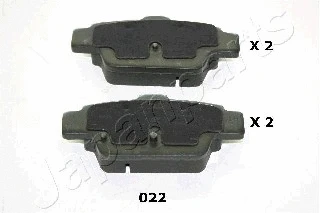 Brake Pad Set, disc brake (PP-022AF)