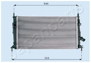 Radiator, engine cooling (RDA053081)