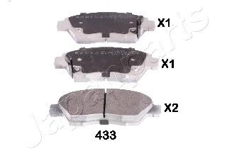 Brake Pad Set, disc brake (PA-433AF)