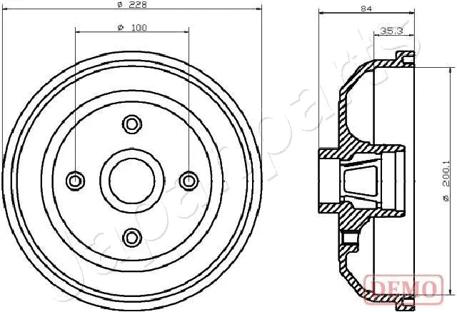 Brake Drum (TA-0406C)
