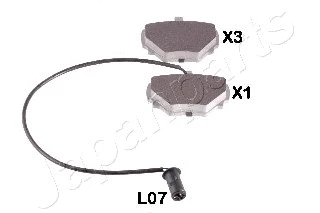 Brake Pad Set, disc brake (PP-L07AF)