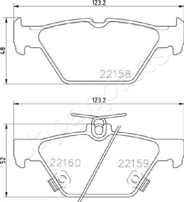 Brake Pad Set, disc brake (PP-706AF)