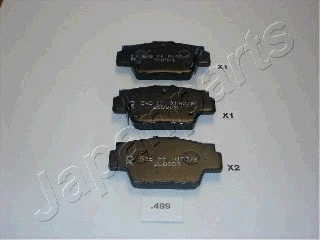 Brake Pad Set, disc brake (PP-499AF)
