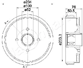 Brake Drum (TA-0409)
