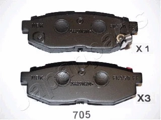 Brake Pad Set, disc brake (PP-705AF)