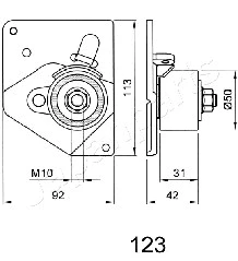Tensioner, timing belt