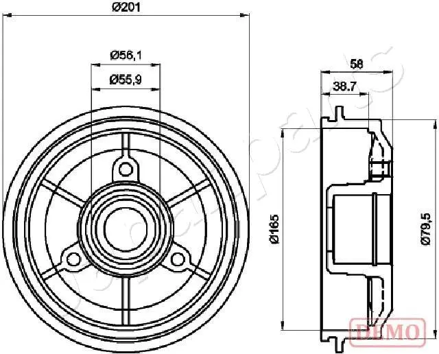 Brake Drum (TA-0607C)