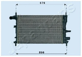 Radiator, engine cooling (RDA053062)