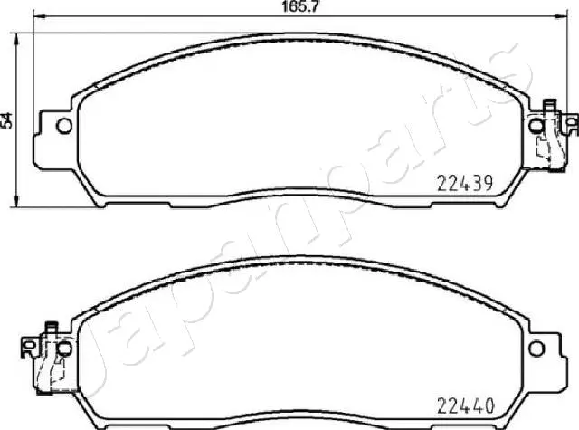 Brake Pad Set, disc brake (PA-1006AF)