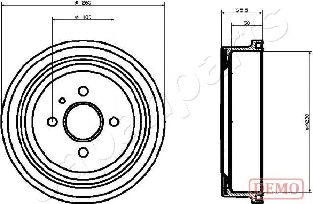 Brake Drum (TA-0404C)
