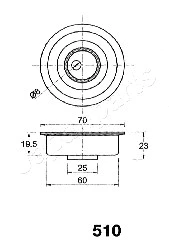Tensioner, timing belt
