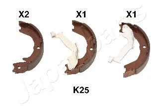 Brake Shoe Set, parking brake (GF-K25AF)