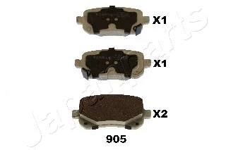 Brake Pad Set, disc brake (PP-905AF)
