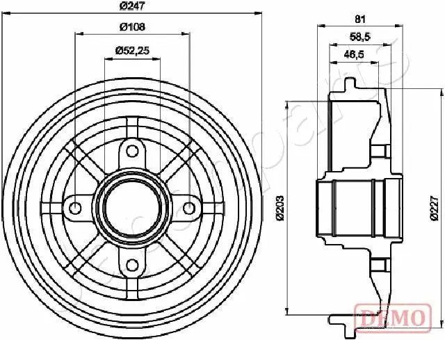 Brake Drum (TA-0609C)