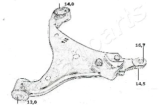 Control/Trailing Arm, wheel suspension