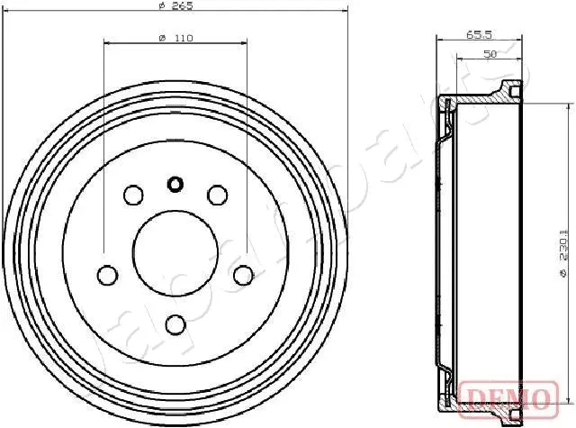 Brake Drum (TA-0413C)