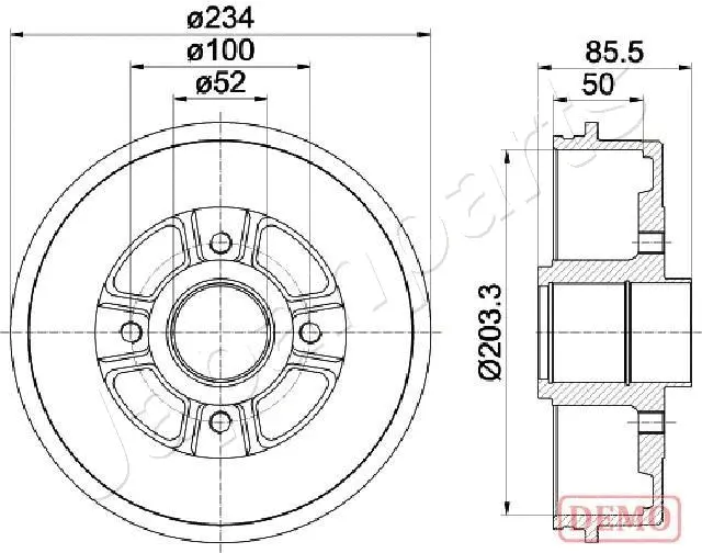 Brake Drum (TA-0702C)