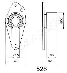Tensioner, timing belt