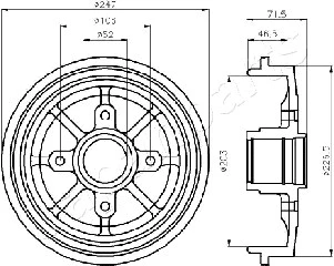 Brake Drum (TA-0610)