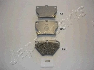 Brake Pad Set, disc brake (PP-203AF)