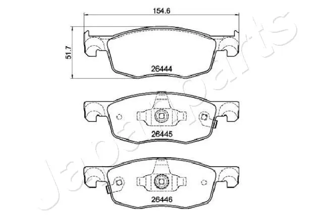 Brake Pad Set, disc brake (PA-2028AF)
